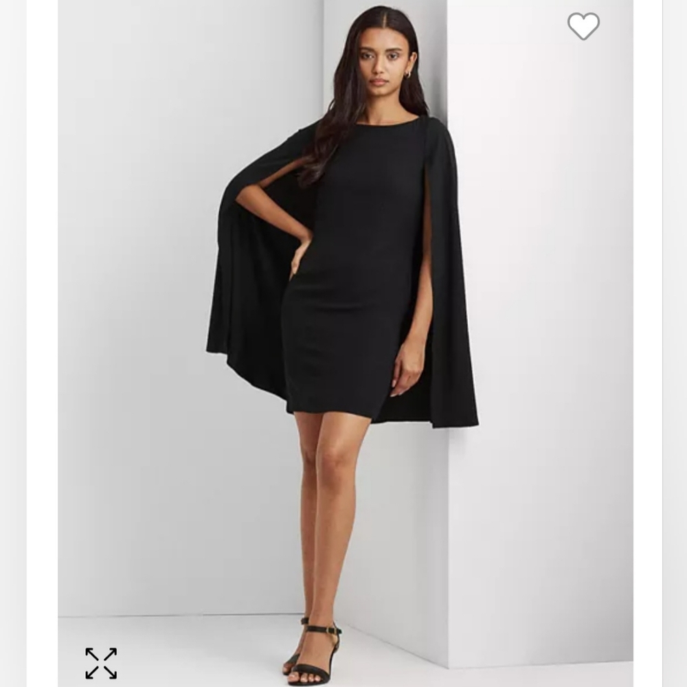 Lauren Ralph Lauren PETRA/ Cape LONG SLEEVE DRESS - Cocktail dress / Party Dress - Picture 3 of 12